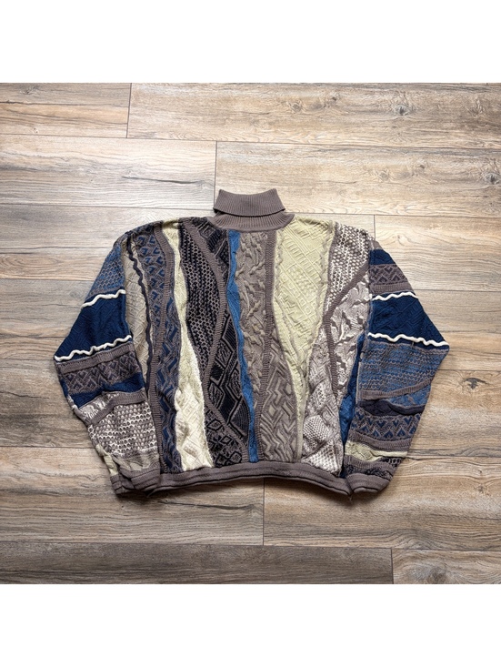 COOGI Other - 90’s Coogi Australia XL Multicolor Patterned Turtleneck Sweater